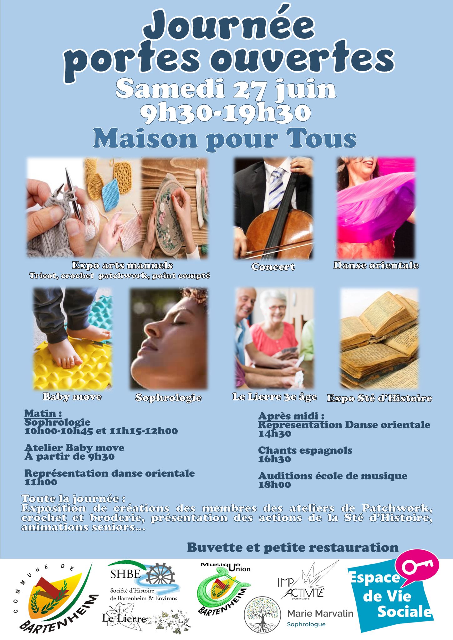 Affiche Portes Ouvertes Maison pour Tous Bartenehim